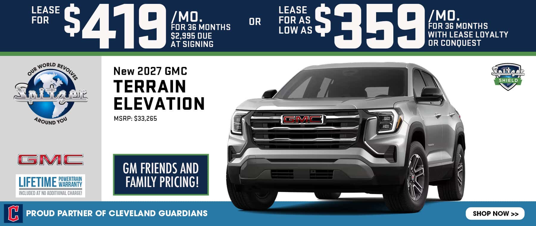 09.2026_GMC Terrain_Lease for $419 for 36 mo OR Lease for $359 for 36 mo