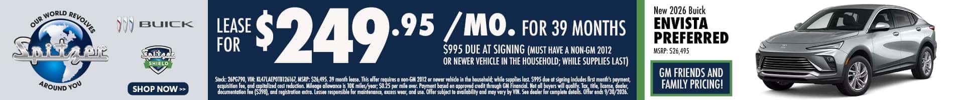 09.2026 Buick Envista_Lease for $249 for 39 mo