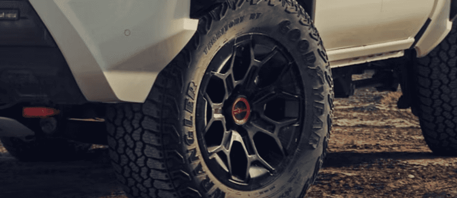 33-In. Rugged-Terrain Tires and 18-In. Wheels