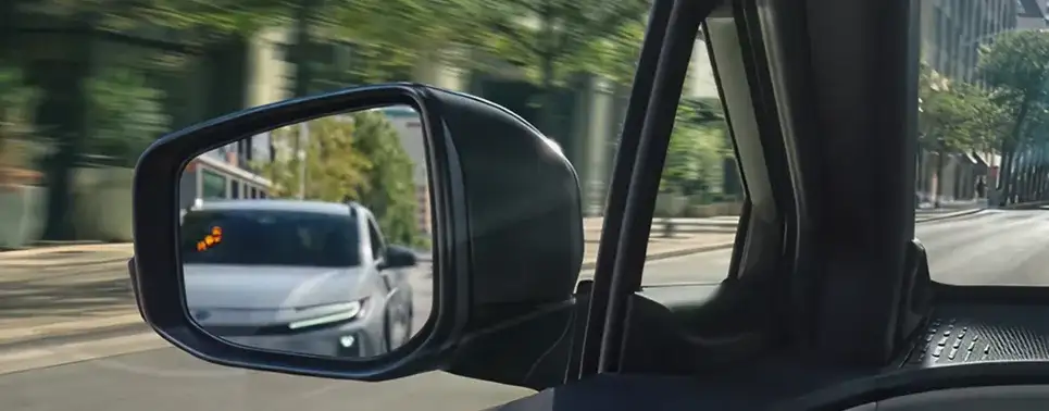 Blind Spot Monitor with Rear Cross-Traffic Alert on the 2026 Toyota C-HR
