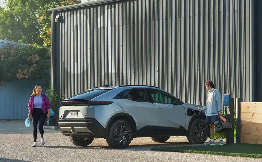 2026 Toyota C-HR charging at a home outlet