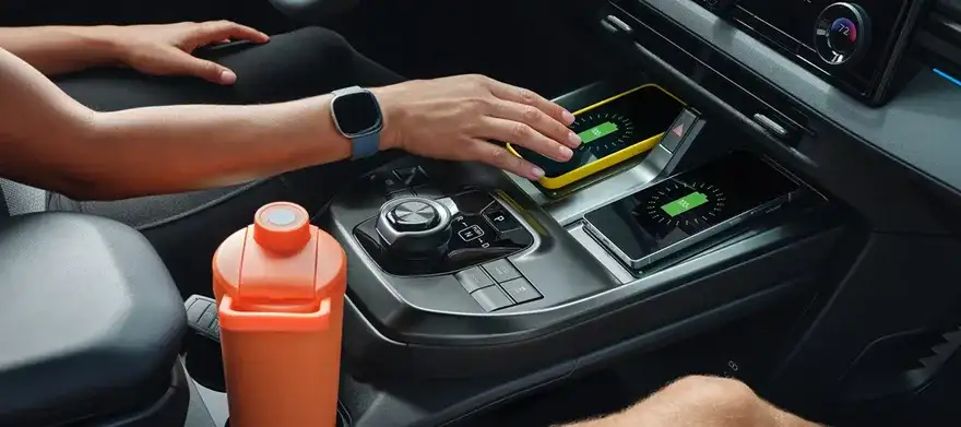Dual Qi wireless charging pads in the 2026 Toyota C-HR