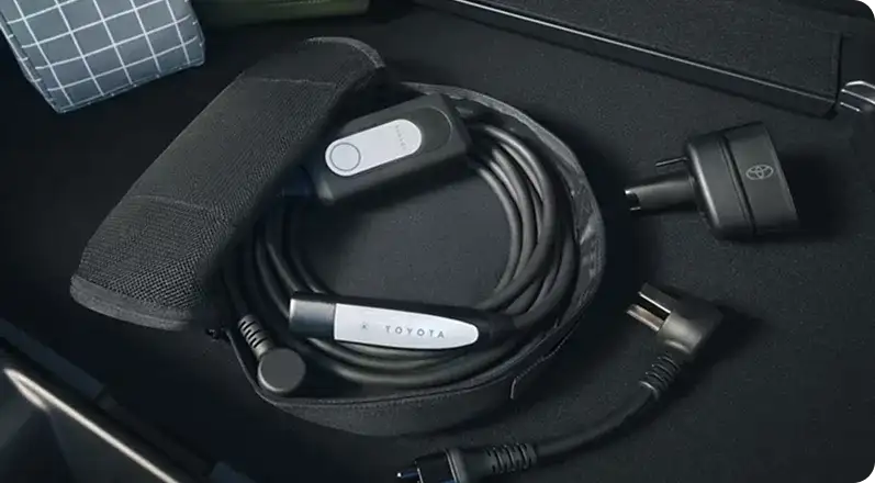 Dual-voltage portable charging cable for the 2026 Toyota C-HR