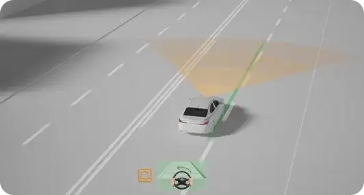 Lane Departure Alert with Steering Assist