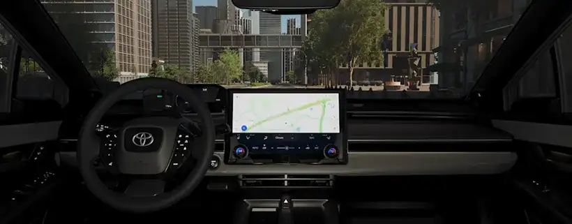 Modern interior with top-mount display in the 2026 Toyota C-HR