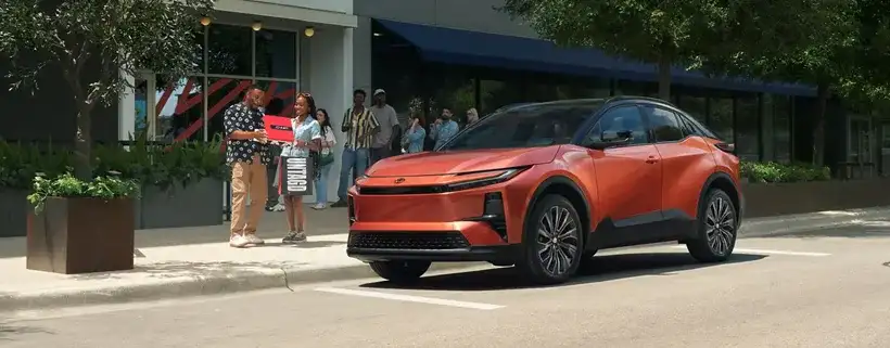 2026 Toyota C-HR accelerating on an open road