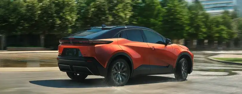 2026 Toyota C-HR with standard All-Wheel Drive on a winding road