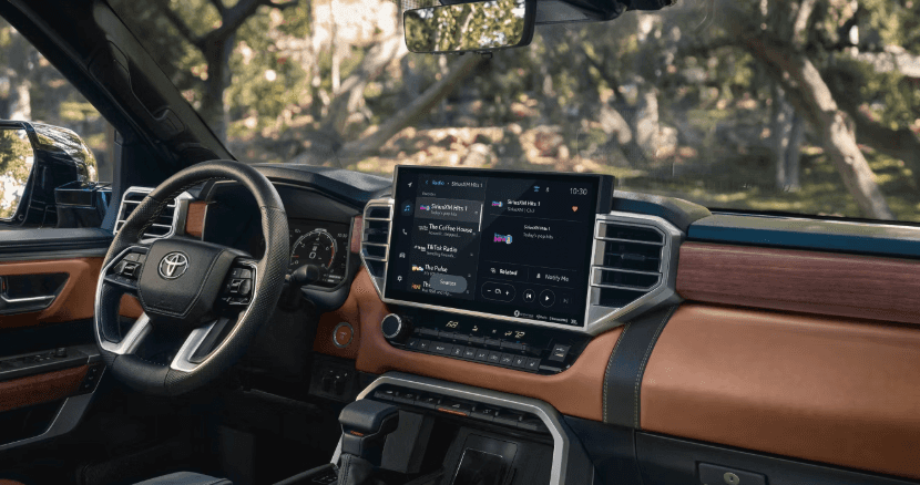 Interior of the 2026 Toyota Tundra for sale in Fort Walton Beach, FL at Toyota of Fort Walton Beach