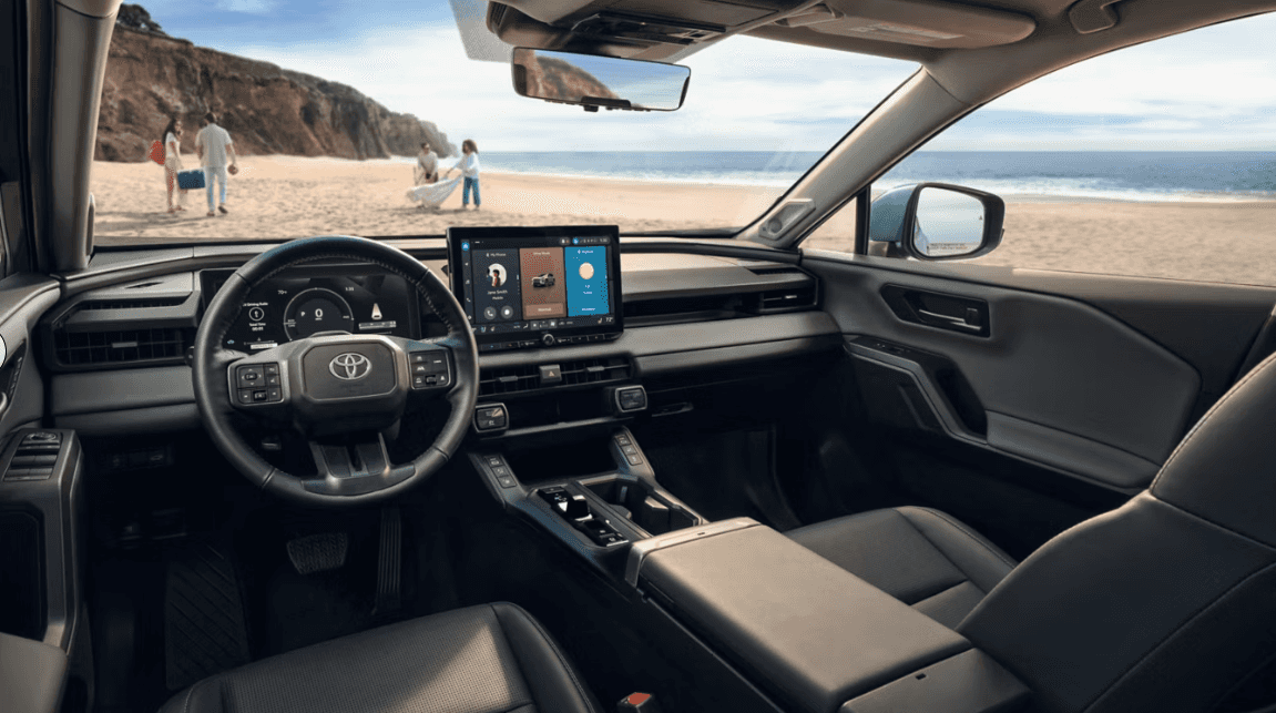 Interior of the Toyota RAV4 available for sale in Fort Walton Beach, FL at Toyota of Fort Walton Beach