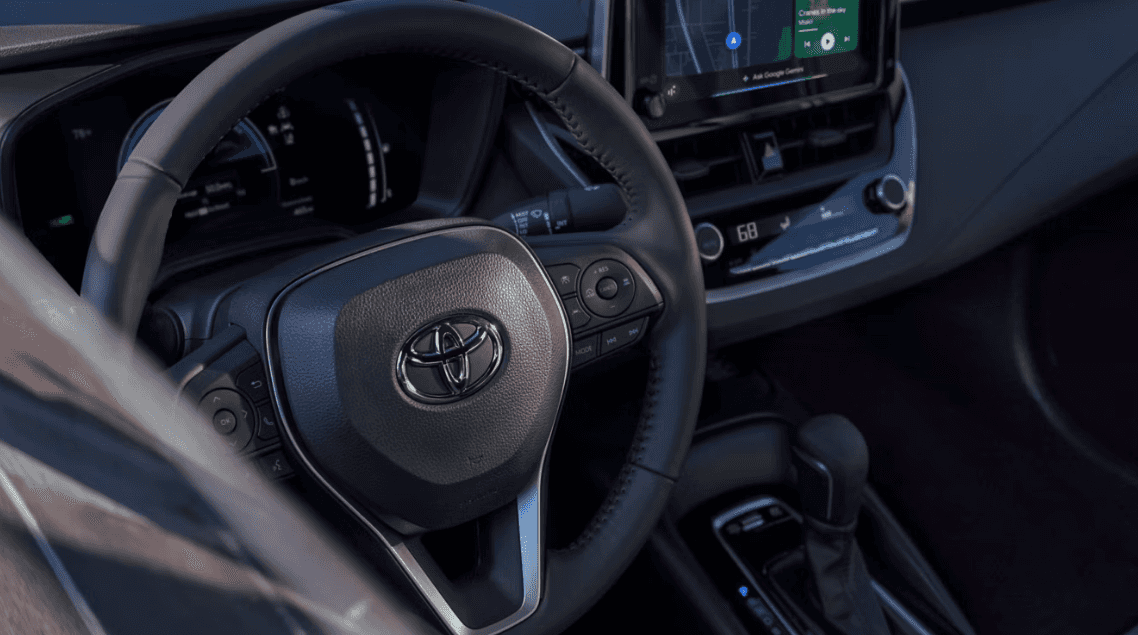 Interior of the 2026 Toyota Corolla available for sale in Fort Walton Beach, FL at Toyota of Fort Walton Beach