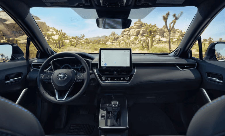 Interior of the 2026 Toyota Corolla Cross available for sale in Fort Walton Beach, FL at Toyota of Fort Walton Beach