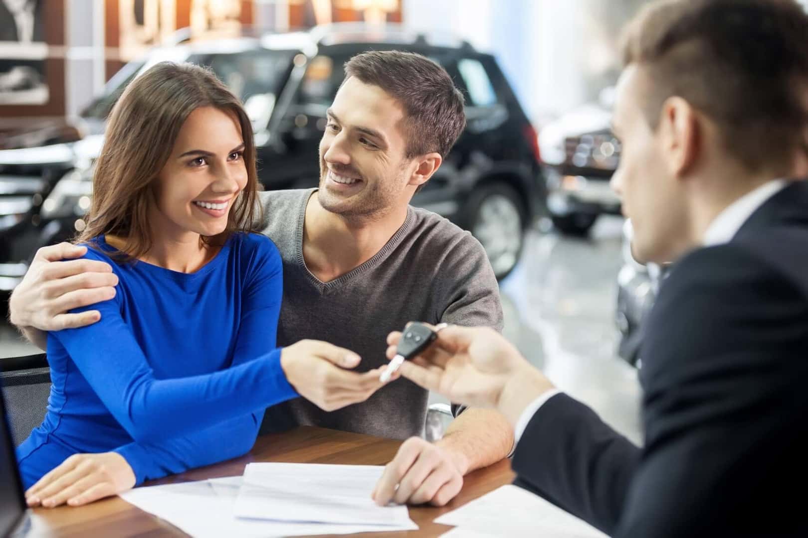Handing over keys to a Lexus
