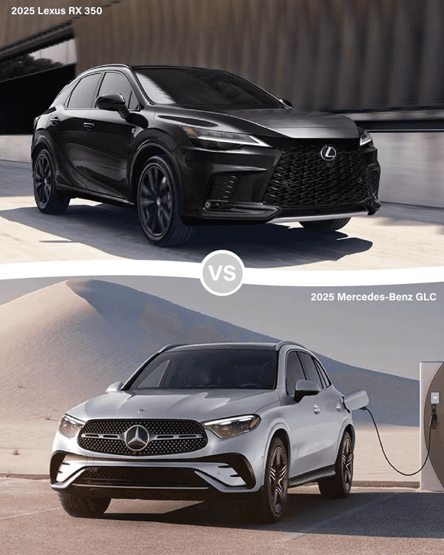 Luxury Compact SUV Comparison: Lexus RX vs. Mercedes-Benz GLC-Class 