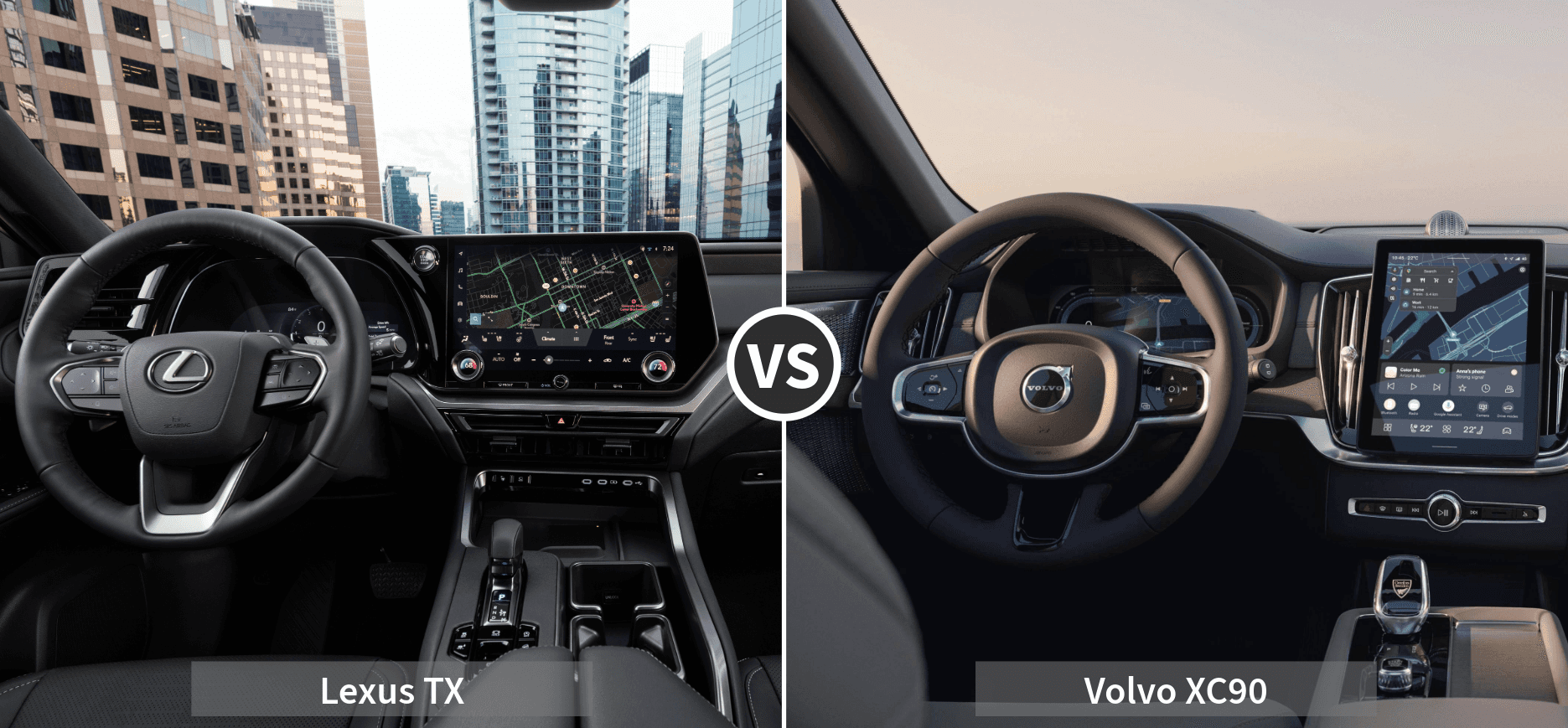 Lexus TX vs. Volvo XC90: Interior Features and Infotainment