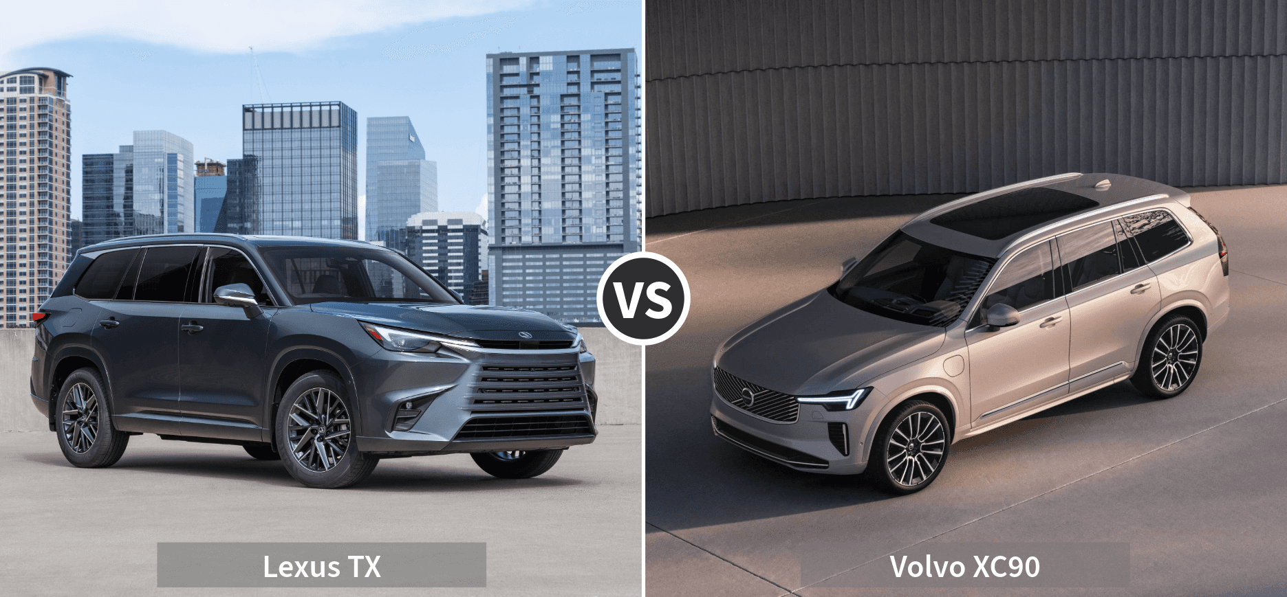 Lexus TX vs. Volvo XC90: Luxury SUV Comparison