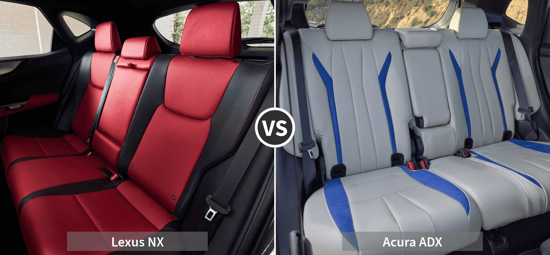 Lexus NX vs. Acura ADX: Interior