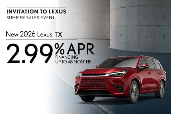 New 2026 Lexus TX 