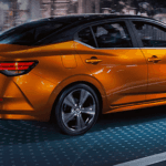 Orange Nissan Sentra
