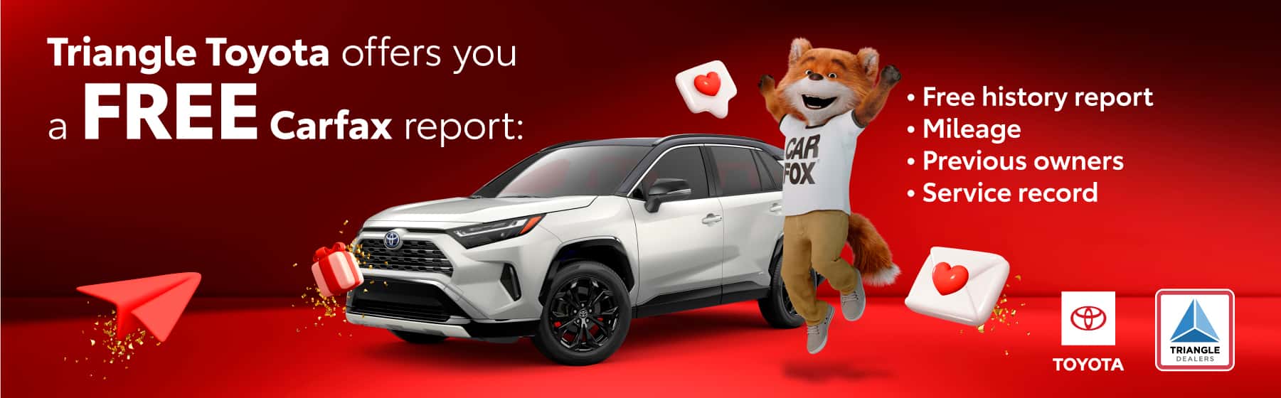 Free CARFAX report at Triangle Toyota on certified used cars. Buy with confidence with verified vehicle history, accurate mileage, and service records in Puerto Rico.