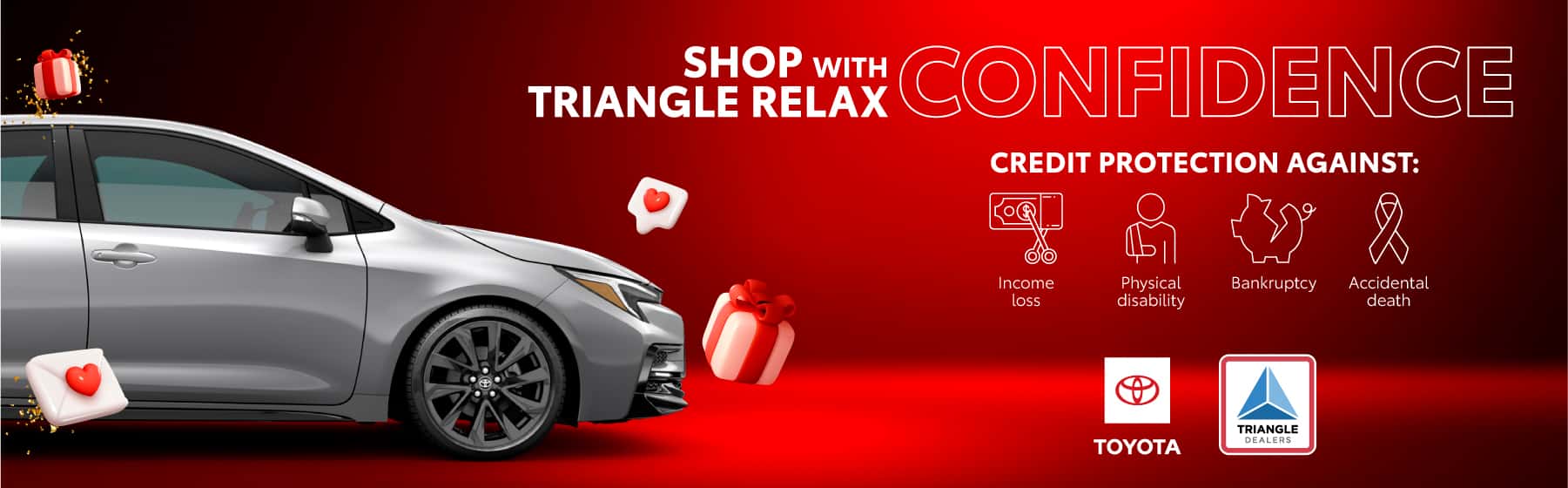 Auto credit protection at Triangle Toyota with Triangle Relax. Buy with confidence and protect your vehicle financing against income loss, disability, or unexpected events in Puerto Rico.