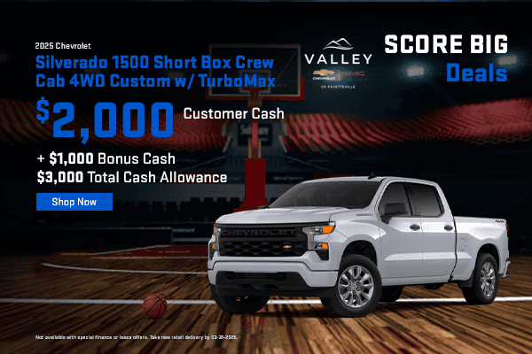 2025 Chevrolet Silverado 1500 Short Box Crew Cab 4WD Custom w/ TurboMax