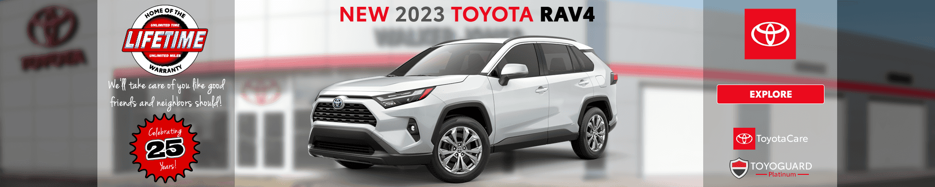 white 2023 RAV4