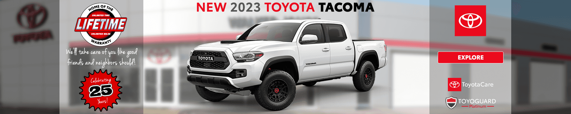 white 2023 Toyota Tacoma