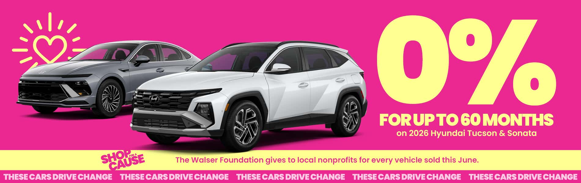 0% for up to 60 months on 2026 Hyundai Tucson and sonata