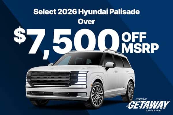 2026 Hyundai Palisade $7500 off msrp