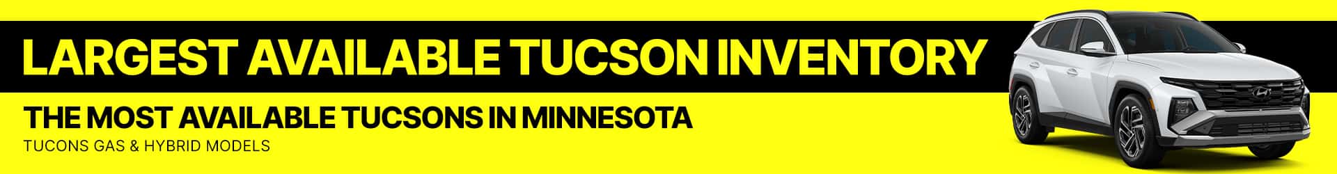 MN Largest Tucson Inventory in October