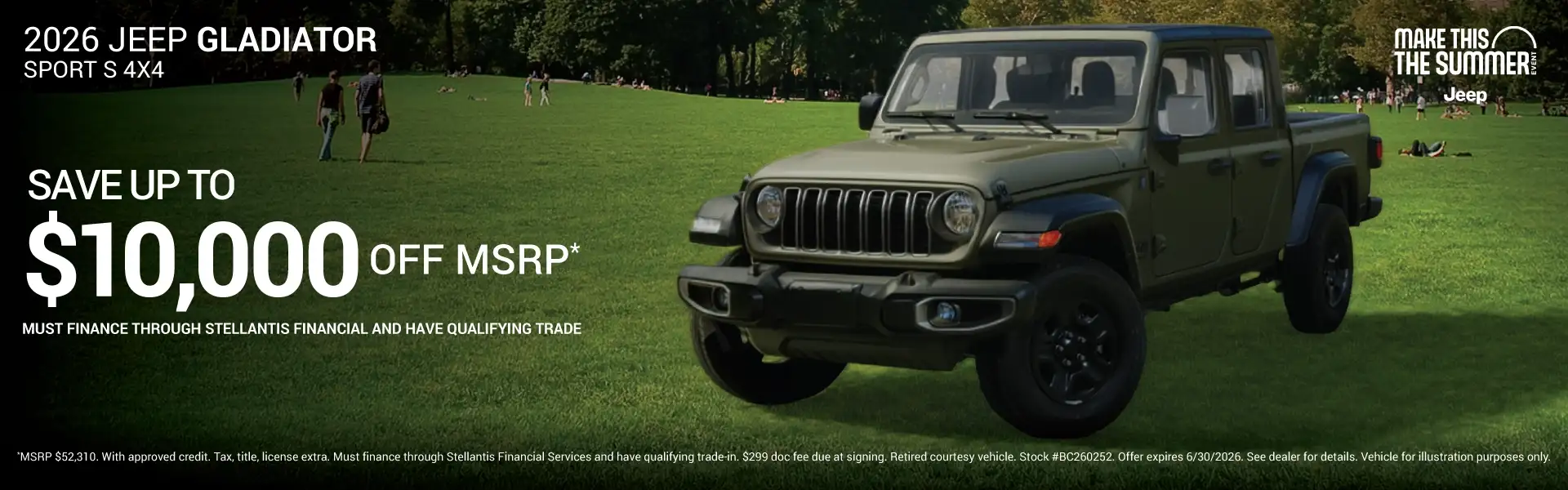 2026 Jeep Gladiator Sport S #BC260252 - Save Up to $10,000 Off MSRP*