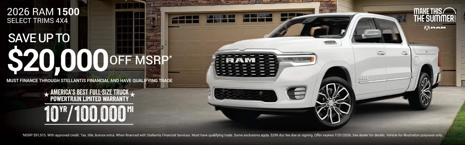 2026 RAM 1500 Select Models - Save Up to $20,000 Off MSRP*