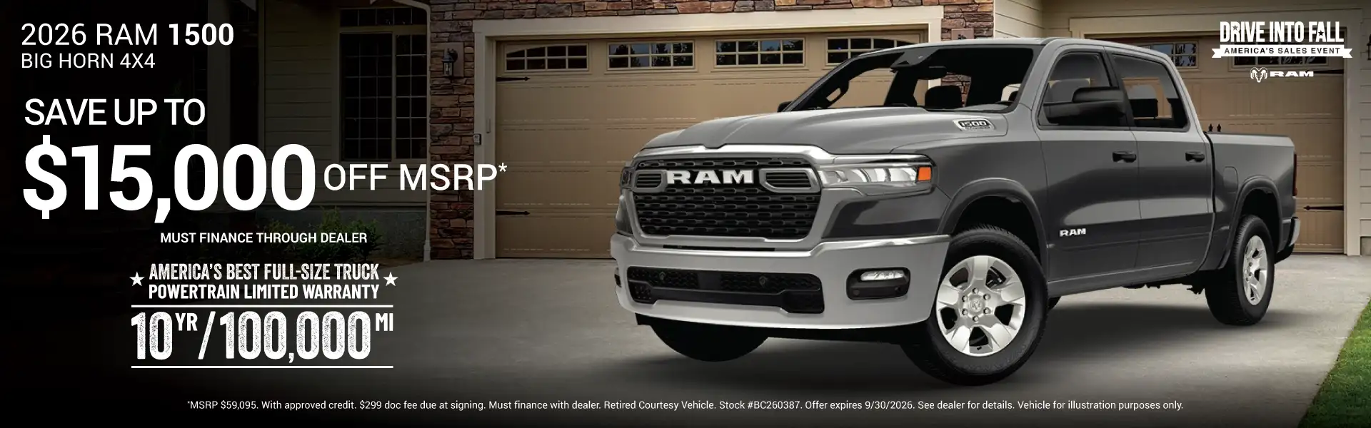 2026 Ram 1500 Big Horn #BC260387 - Save Up to $15,000 Off MSRP*