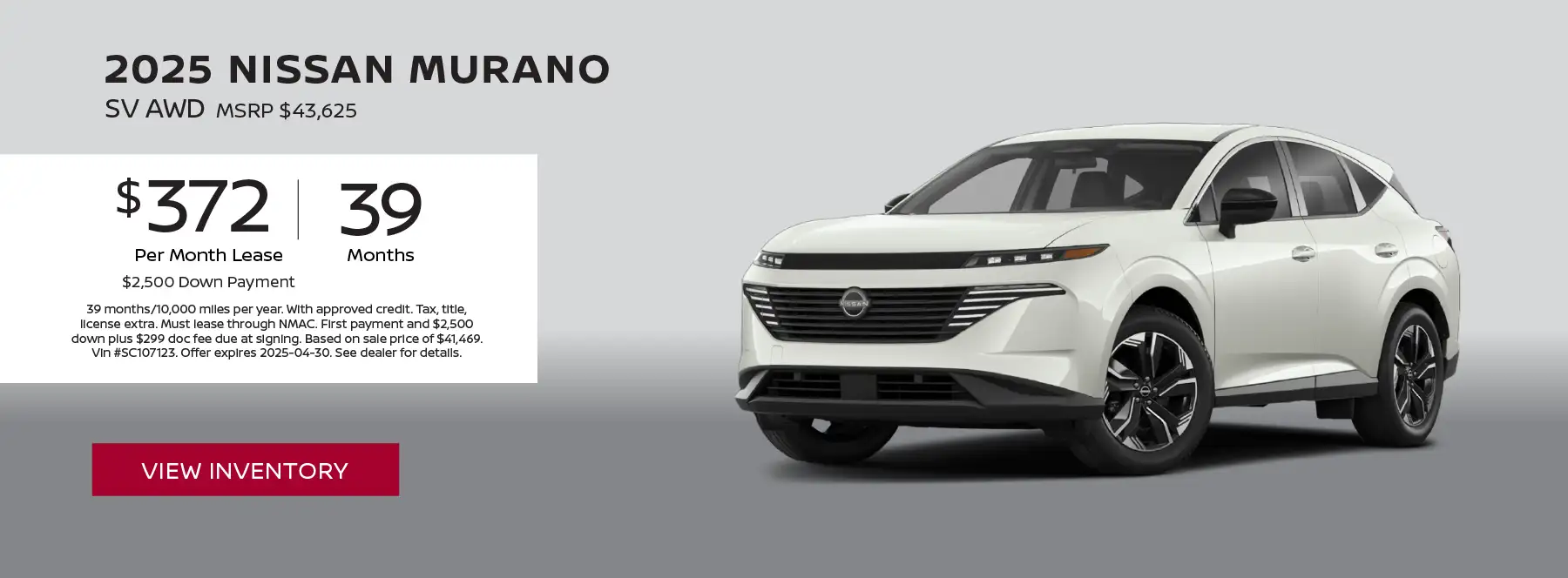 Woodhouse Nissan Murano Lease