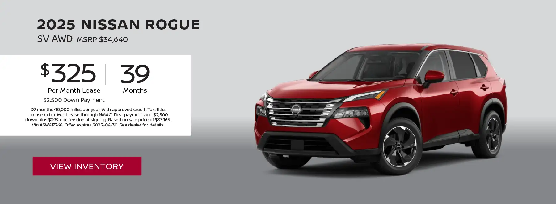 Woodhouse Nissan Rogue Lease