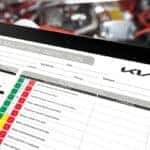 A Kia Multi-Point Inspection checklist.